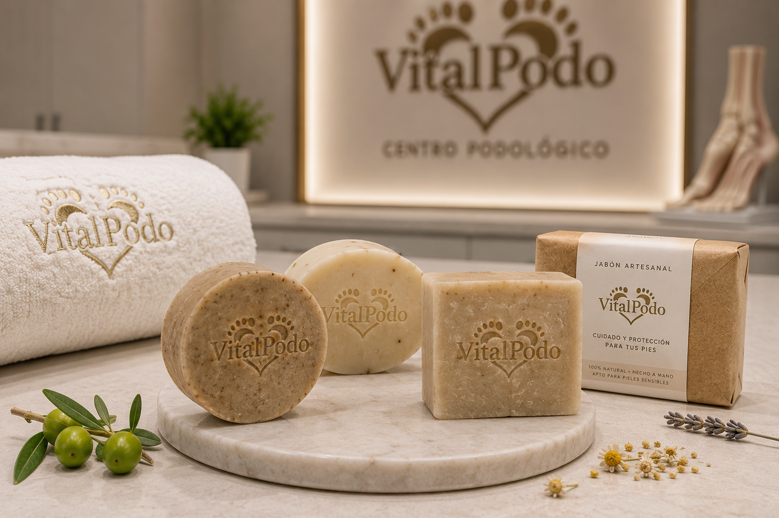 Jabones artesanales VitalPodo variedad